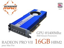  AMD RADEON PRO VII 16GB  HBM2 Bootscreen Apple, Mac Pro Monterey 4.1 ou 5.1