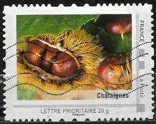 France collector oblitéré La Corse Châtaignes COL0014-02 An 2009