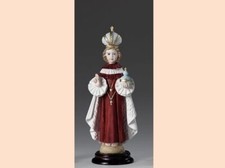 Statue de Jésus Enfant de Prague CM 25 IN Poudre De Albâtre Fabriqué À Italy