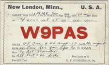 1933 Radio QSL postcard sent