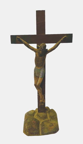 Crucifix bois naturel - en,