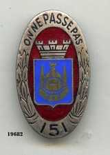 Insigne , 151  Rgt. d'Infanterie