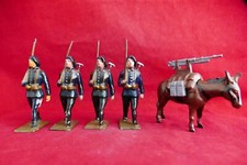 Soldat de plomb 4 chasseurs