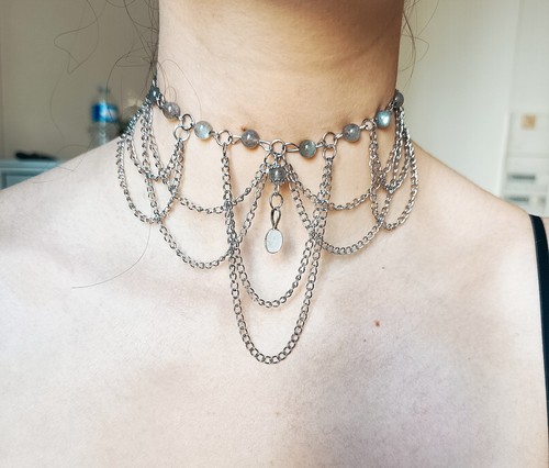 Collier ras cou fait main - ras, le