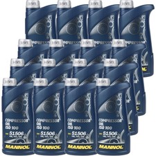 16X1 Litres Original MANNOL Huile De Compresseur ISO 100