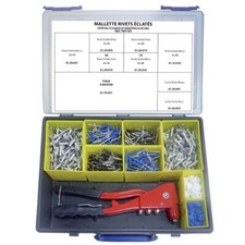 mallette 231 rivets éclatés pour plaques d'immatriculation