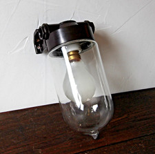 Applique en Bakélite et Verre Déco Vintage Loft Atelier Industriel Garage