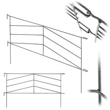 Grille de jardin KADAX, grille en tige d'acier, motif arête de poisson, 99 x ...