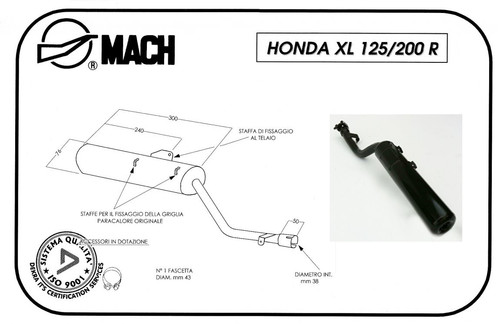 Pot echappement mach honda - d'echappement,