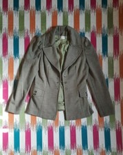 Vintage Shirley Morgan Olive Green Blazer Jacket Button Up Women's Medium 