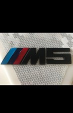 Logo Coffre BMW M5 Métal Noir Mat Autocollant