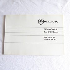 VESPA PIAGGIO - CATALOGUE PIECE DETACHEES- EN / IT / FR - VESPACAR / APE  P2 P 2