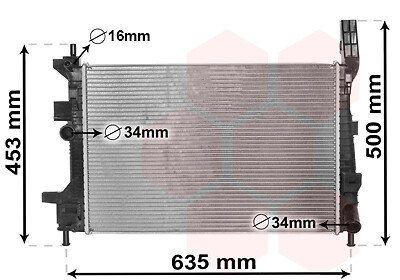 Radiateur eau pour ford - radiateur,