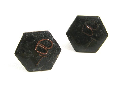 Handmade black enameled - black,