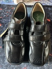 NEUVES CHAUSSURES FEMME PODOWELL NOIRES TOUT CUIR AVEC SCRATCH ET BOÎTE T39