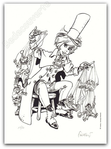 Affiche sérigraphie walthéry - sérigraphie,