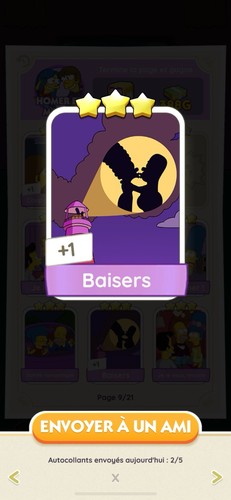 Baisers carte monopoly 3 - baisers,