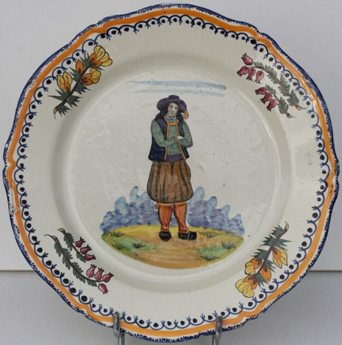 Assiette ancienne faience - en,