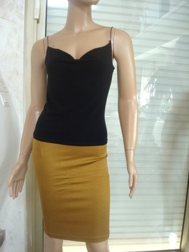 Top noir bretelle - top, a