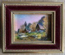 ANCIEN TABLEAU EMAUX DE