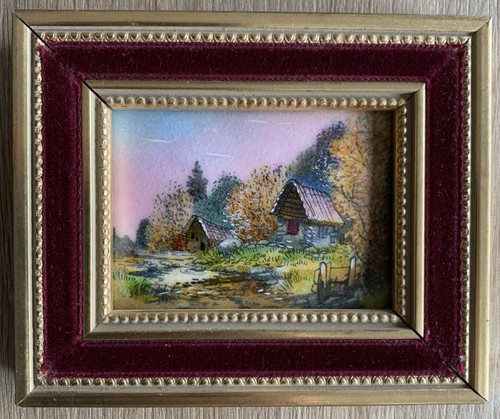 Ancien tableau emaux - ancien,