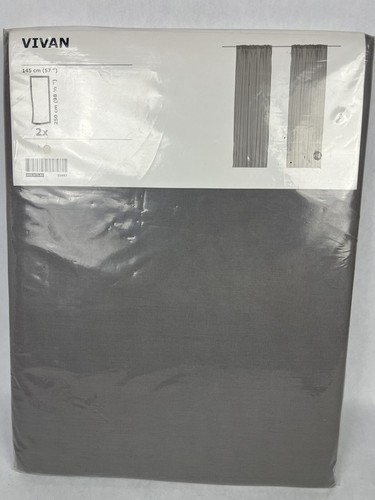 Ikea curtains vivan light gray - light,