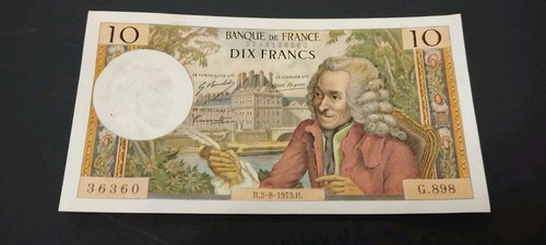 Billet francs voltaire - de,