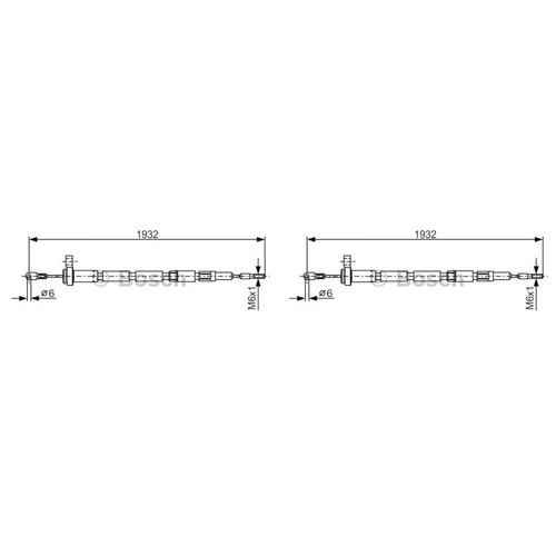 Bosch câble frein à - 2x,