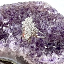 Bague Argent Motif Indien  Argent 925 Millième (22 CT) 3,14 g