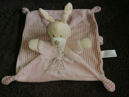 Doudou plat lapin - doudou, beige