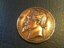 Médaille De Napoléon 3 Pour L Enregistrement Du Dessin 1866
