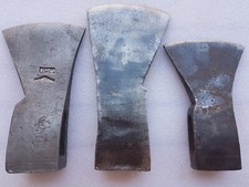 Lot ancienne hache ancien outil fer forgé axe Remscheid bûcheron art populaire 