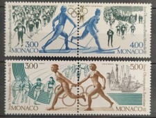 4 TIMBRES MONACO JEUX