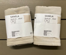 Lot de 2 housses de coussin IKEA SANELA, beige clair, 50x50 cm, 20 x 20", 100...
