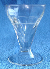 Ancien Verre de Bistrot à Pied avec Trait Doseur Hauteur: 89 mm Liqueur Digestif