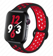 Bracelet sport en Silicone pour Apple Watch, 44mm 49mm 45mm 42mm 41mm 38mm 40mm 