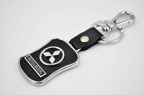 Porte clés chrome mitsubishi - chrome,