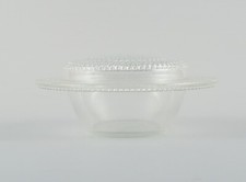 Ancien bol René Lalique Nippon-4 recouvert en verre d'art avec perles d'air i...