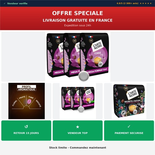 Carte noire café dosettes - noire,