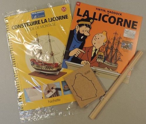 Tintin construire licorne - tintin,