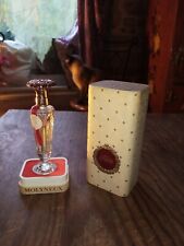 SOMPTUEUX PETIT FLACON FÊTE DE MOLYNEUX 9,5 CM MOITIÉ ENTAMÉ AVEC BOÎTE (13)