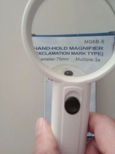 Loupe de bureau lecture éclairante avec led timbre monnaie bijoux