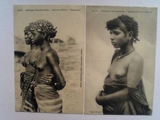 Lot de 6 CPA Afrique Occidentale / Nus Ethniques ...