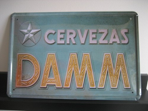 Affiche tôle bières damm - tÔle,
