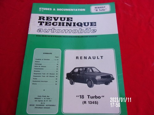 Renault turbo 1345 revue - turbo,