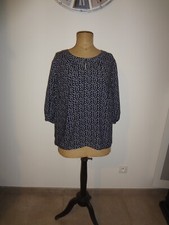 52  HAUT TUNIQUE A POIS BLEU