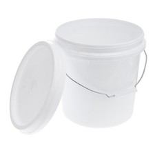  Seau en plastique avec couvercle à poignée, seau de peinture réutilisable, seau