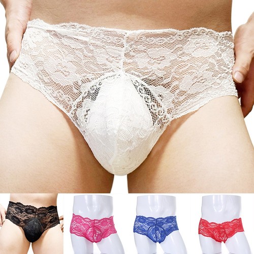 Slip homme dentelle jacquard