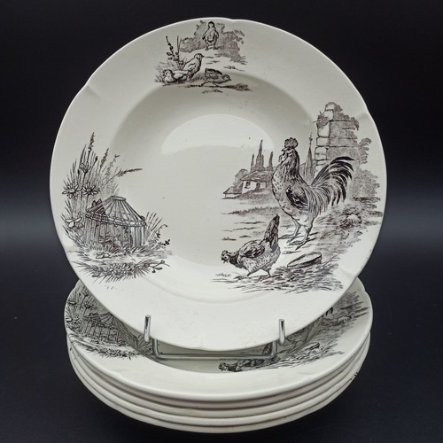 Anciennes assiettes creuses - 6,