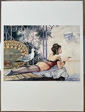 MANARA Tirage imprimé signé " HOMMAGE A CORTO MALTESE PRATT " Dim 29*39 Cm NEUF